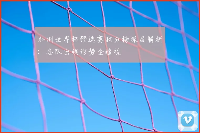非洲世界杯预选赛积分榜深度解析：各队出线形势全透视